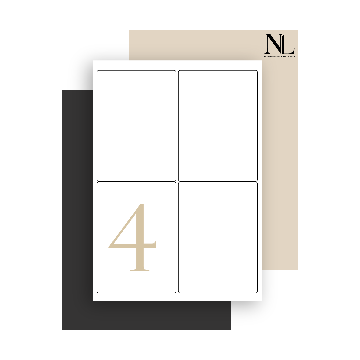 White Permanent Matt Labels - Rectangles