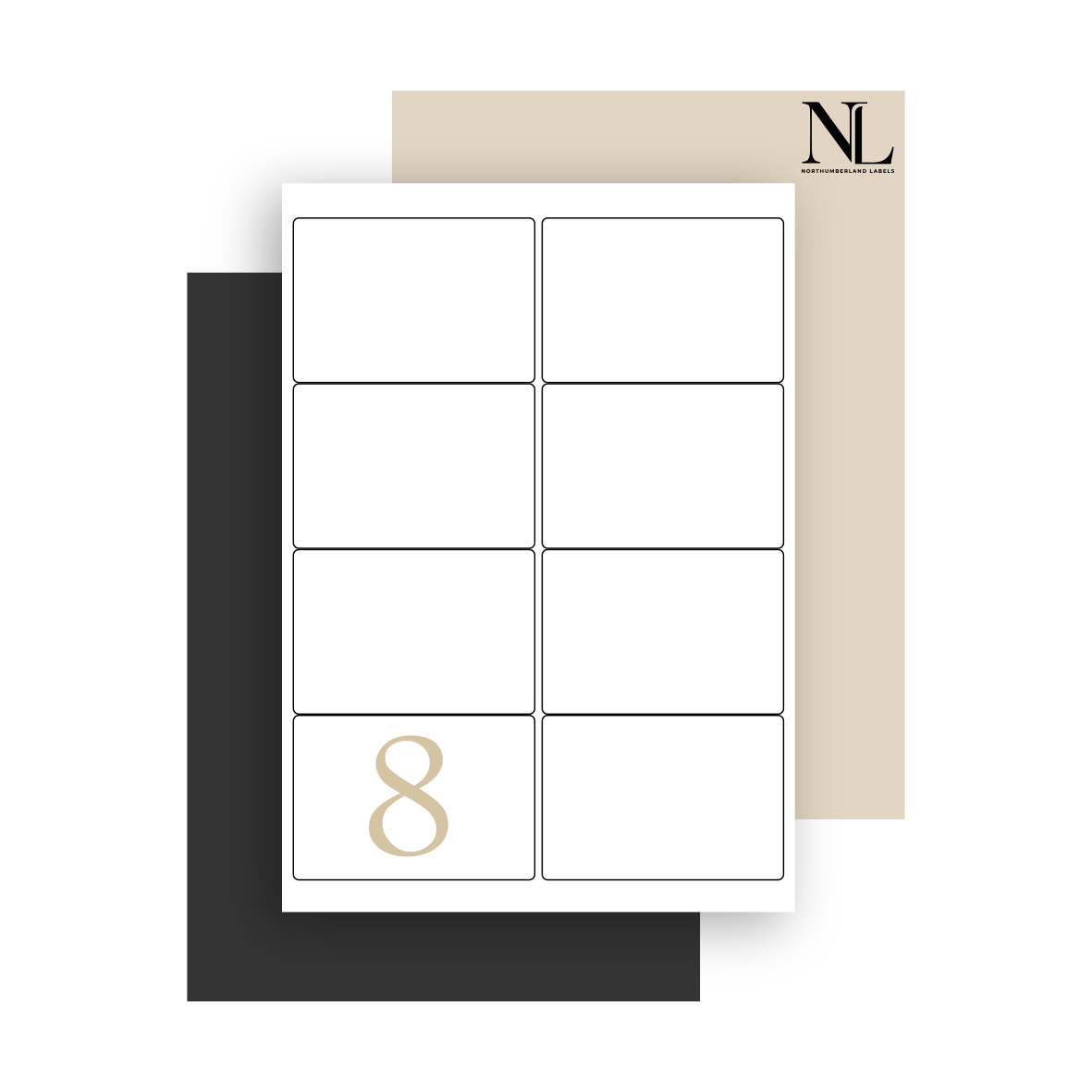 White Permanent Matt Labels - Rectangles